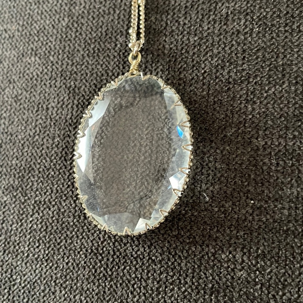 Gold Chain w/Crystal Pendant